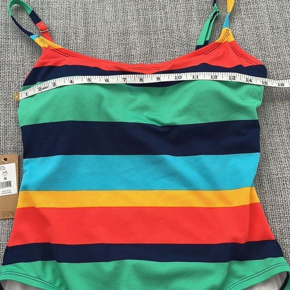 NWT!! Sperry Multicolor Striped One Piece Swimsuit - Picture 5 of 9